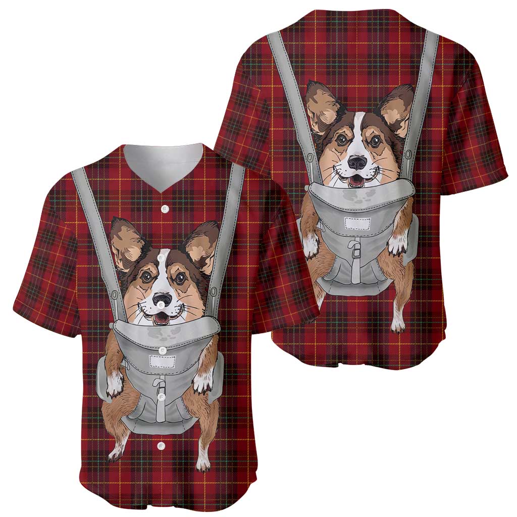 Front Carrier Dog Pembroke Welsh Corgi Christmas Baseball Jersey Xmas Holiday Patterns - Wonder Print Shop