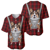 Front Carrier Dog Pembroke Welsh Corgi Christmas Baseball Jersey Xmas Holiday Patterns - Wonder Print Shop
