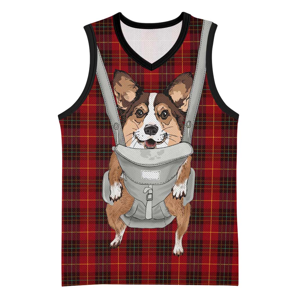 Front Carrier Dog Pembroke Welsh Corgi Christmas Basketball Jersey Xmas Holiday Patterns - Wonder Print Shop