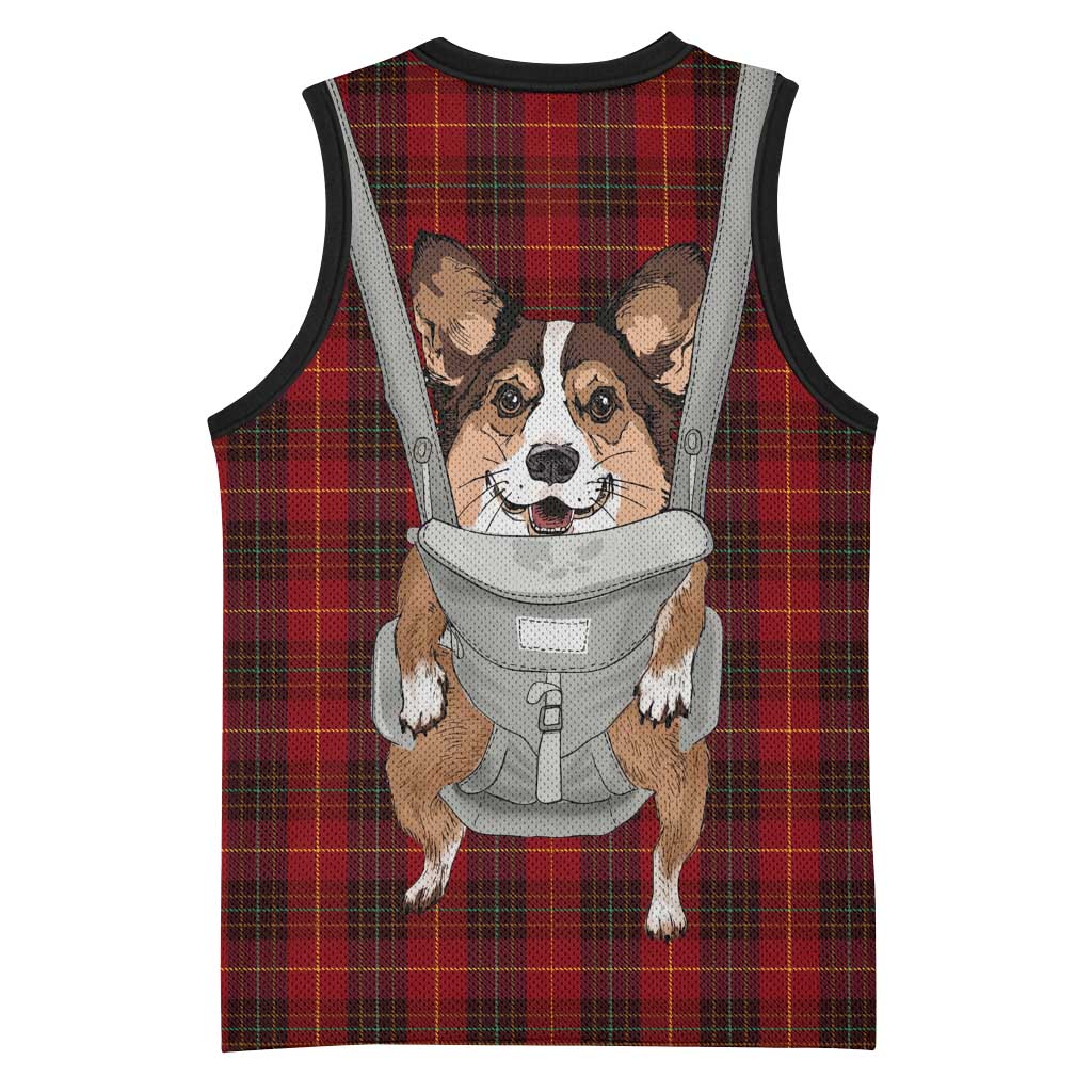 Front Carrier Dog Pembroke Welsh Corgi Christmas Basketball Jersey Xmas Holiday Patterns - Wonder Print Shop