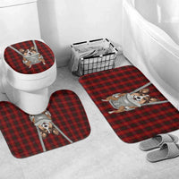 Front Carrier Dog Pembroke Welsh Corgi Christmas Bathroom Set Xmas Holiday Patterns - Wonder Print Shop