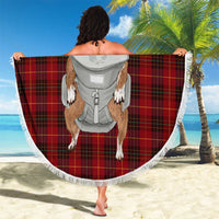 Front Carrier Dog Pembroke Welsh Corgi Christmas Beach Blanket Xmas Holiday Patterns - Wonder Print Shop