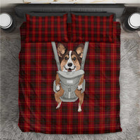 Front Carrier Dog Pembroke Welsh Corgi Christmas Bedding Set Xmas Holiday Patterns - Wonder Print Shop