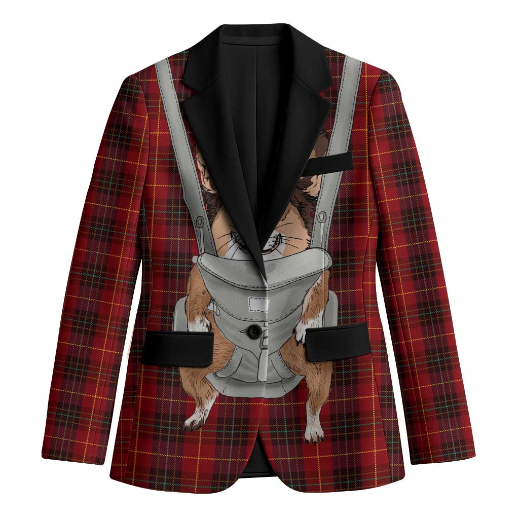Front Carrier Dog Pembroke Welsh Corgi Christmas Blazer Xmas Holiday Patterns - Wonder Print Shop