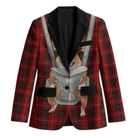 Front Carrier Dog Pembroke Welsh Corgi Christmas Blazer Xmas Holiday Patterns - Wonder Print Shop