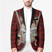 Front Carrier Dog Pembroke Welsh Corgi Christmas Blazer Xmas Holiday Patterns - Wonder Print Shop