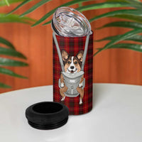 Front Carrier Dog Pembroke Welsh Corgi Christmas 4 in 1 Can Cooler Tumbler Xmas Holiday Patterns - Wonder Print Shop