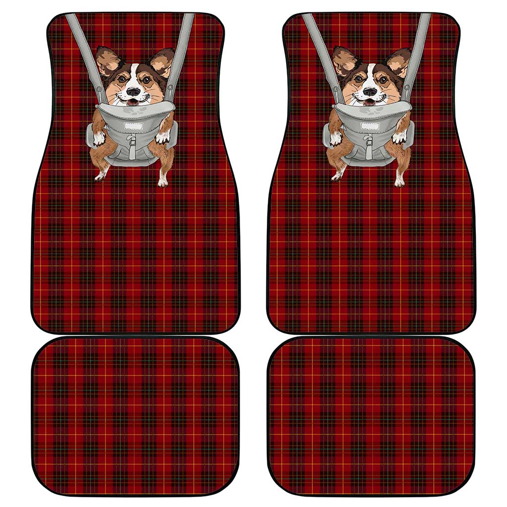 Front Carrier Dog Pembroke Welsh Corgi Christmas Car Mats Xmas Holiday Patterns - Wonder Print Shop