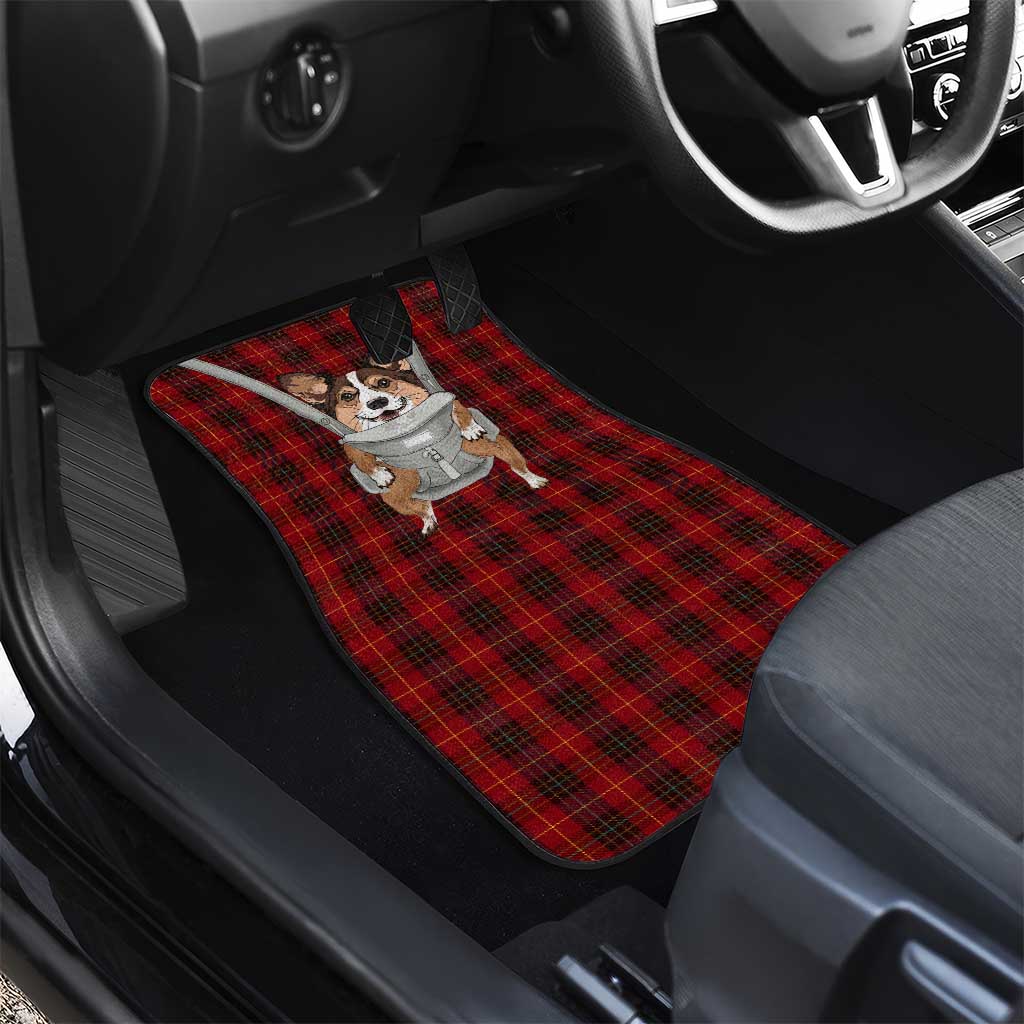 Front Carrier Dog Pembroke Welsh Corgi Christmas Car Mats Xmas Holiday Patterns - Wonder Print Shop