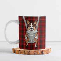 Front Carrier Dog Pembroke Welsh Corgi Christmas Ceramic Mug Xmas Holiday Patterns - Wonder Print Shop