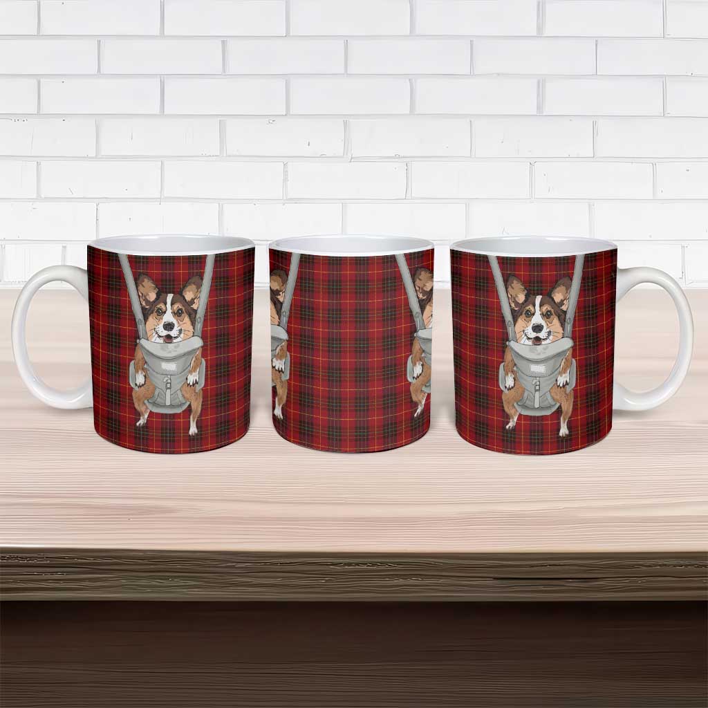 Front Carrier Dog Pembroke Welsh Corgi Christmas Ceramic Mug Xmas Holiday Patterns - Wonder Print Shop