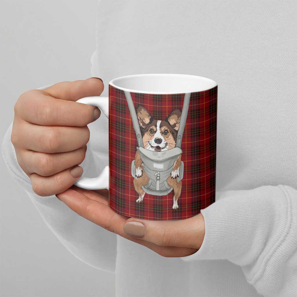 Front Carrier Dog Pembroke Welsh Corgi Christmas Ceramic Mug Xmas Holiday Patterns - Wonder Print Shop