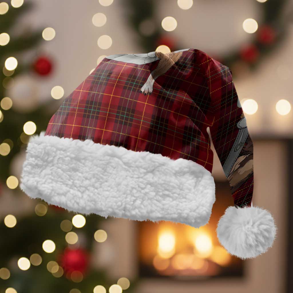Front Carrier Dog Pembroke Welsh Corgi Christmas Santa Hat Xmas Holiday Patterns - Wonder Print Shop