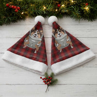 Front Carrier Dog Pembroke Welsh Corgi Christmas Santa Hat Xmas Holiday Patterns - Wonder Print Shop
