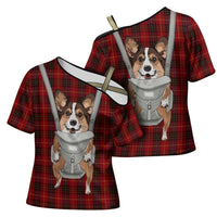 Front Carrier Dog Pembroke Welsh Corgi Christmas Cross Shoulder Shirt Xmas Holiday Patterns - Wonder Print Shop