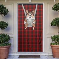 Front Carrier Dog Pembroke Welsh Corgi Christmas Door Cover Xmas Holiday Patterns - Wonder Print Shop