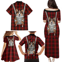 Front Carrier Dog Pembroke Welsh Corgi Christmas Family Matching Puletasi and Hawaiian Shirt Xmas Holiday Patterns - Wonder Print Shop