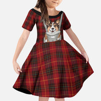 Front Carrier Dog Pembroke Welsh Corgi Christmas Family Matching Tank Maxi Dress and Hawaiian Shirt Xmas Holiday Patterns - Wonder Print Shop
