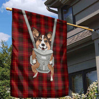 Front Carrier Dog Pembroke Welsh Corgi Christmas Garden Flag Xmas Holiday Patterns - Wonder Print Shop