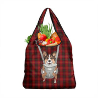 Front Carrier Dog Pembroke Welsh Corgi Christmas Grocery Bag Xmas Holiday Patterns - Wonder Print Shop