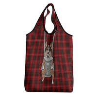 Front Carrier Dog Pembroke Welsh Corgi Christmas Grocery Bag Xmas Holiday Patterns - Wonder Print Shop