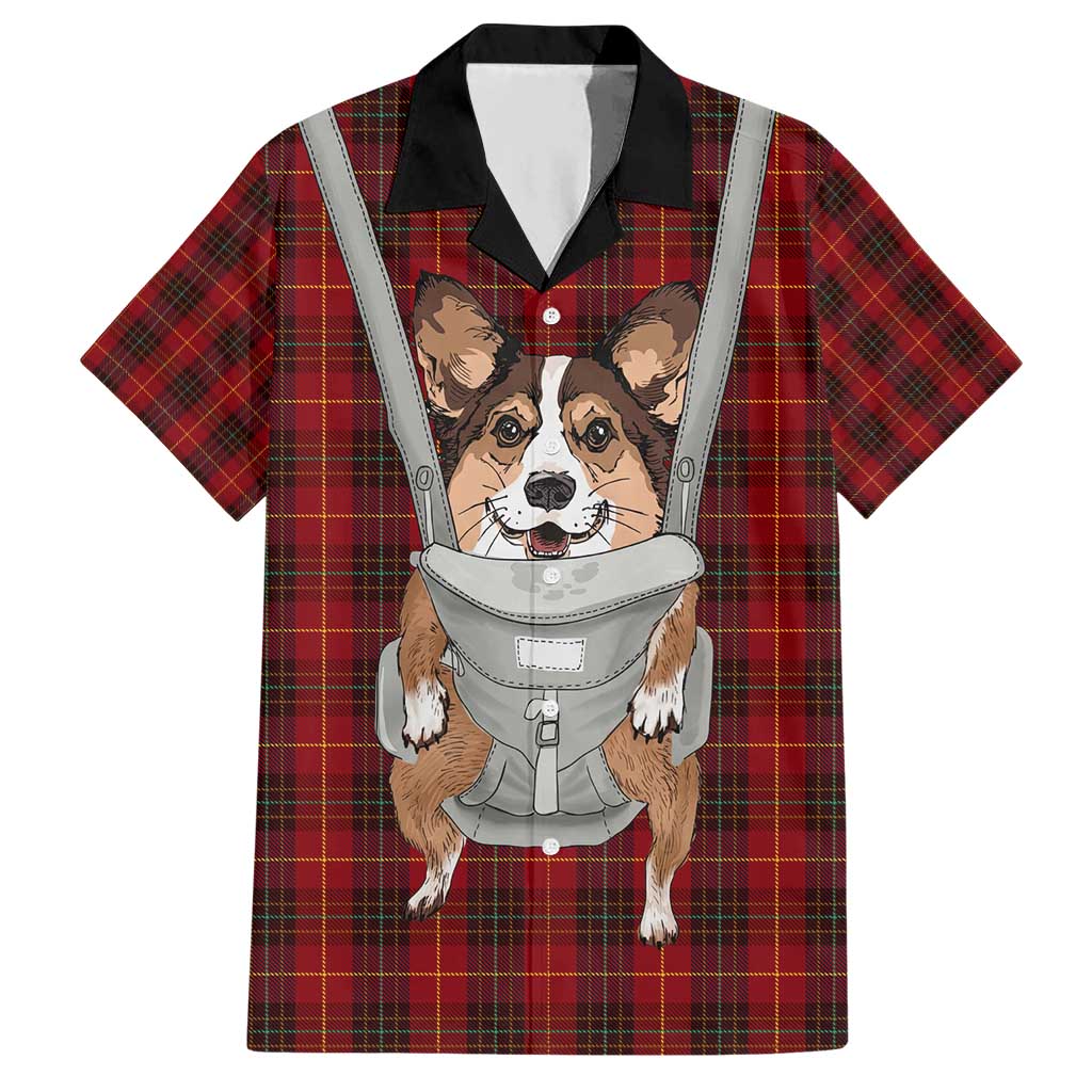 Front Carrier Dog Pembroke Welsh Corgi Christmas Hawaiian Shirt Xmas Holiday Patterns - Wonder Print Shop
