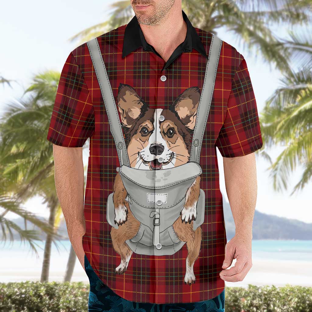 Front Carrier Dog Pembroke Welsh Corgi Christmas Hawaiian Shirt Xmas Holiday Patterns - Wonder Print Shop