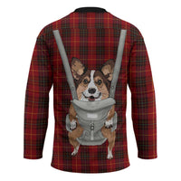 Front Carrier Dog Pembroke Welsh Corgi Christmas Hockey Jersey Xmas Holiday Patterns - Wonder Print Shop