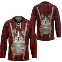 Front Carrier Dog Pembroke Welsh Corgi Christmas Hockey Jersey Xmas Holiday Patterns - Wonder Print Shop