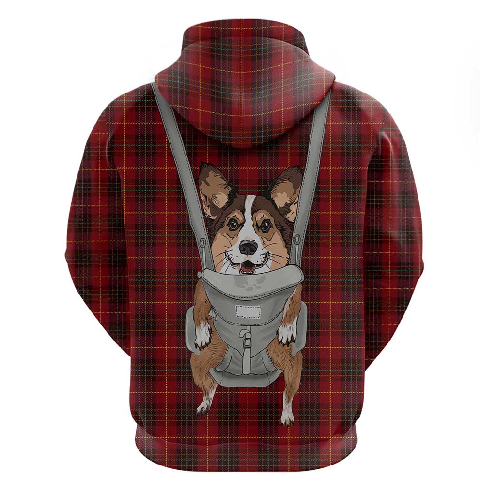 Front Carrier Dog Pembroke Welsh Corgi Christmas Hoodie Xmas Holiday Patterns - Wonder Print Shop
