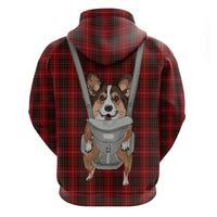 Front Carrier Dog Pembroke Welsh Corgi Christmas Hoodie Xmas Holiday Patterns - Wonder Print Shop