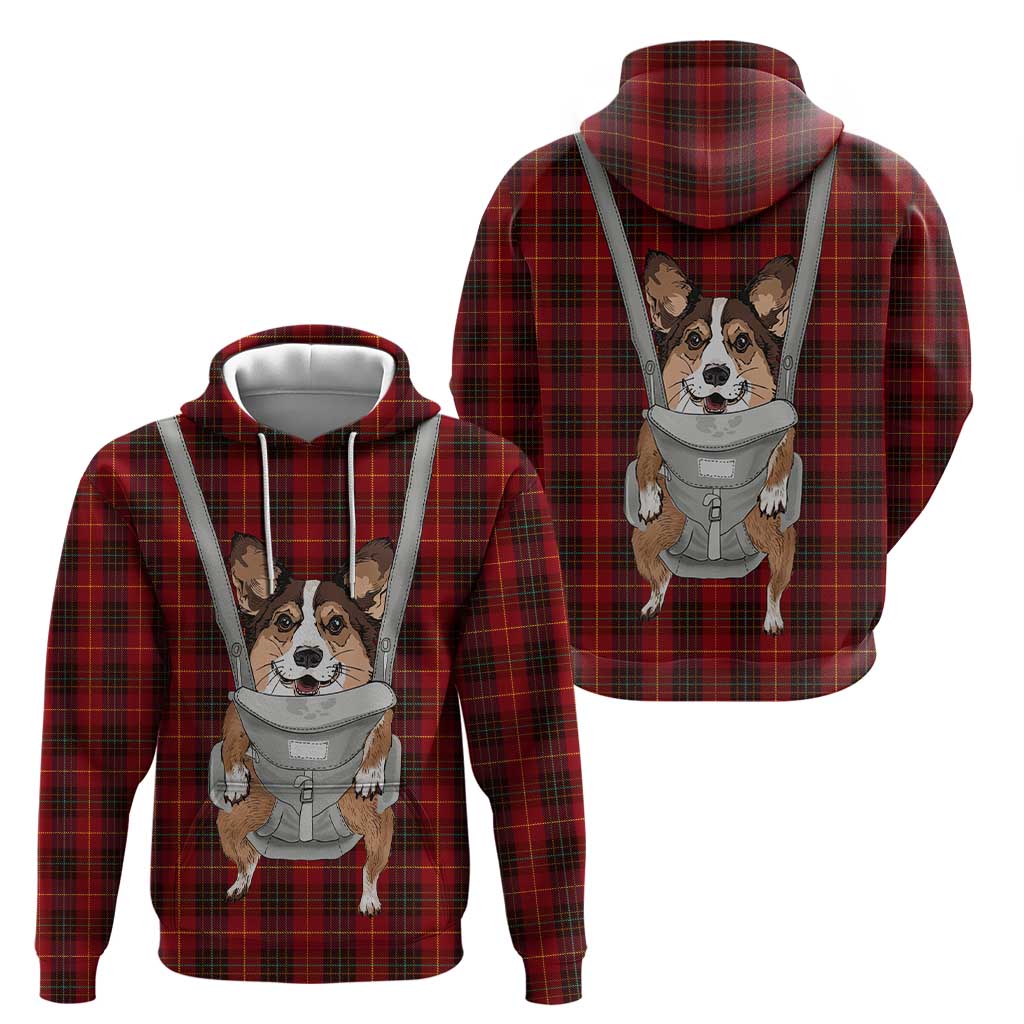 Front Carrier Dog Pembroke Welsh Corgi Christmas Hoodie Xmas Holiday Patterns - Wonder Print Shop