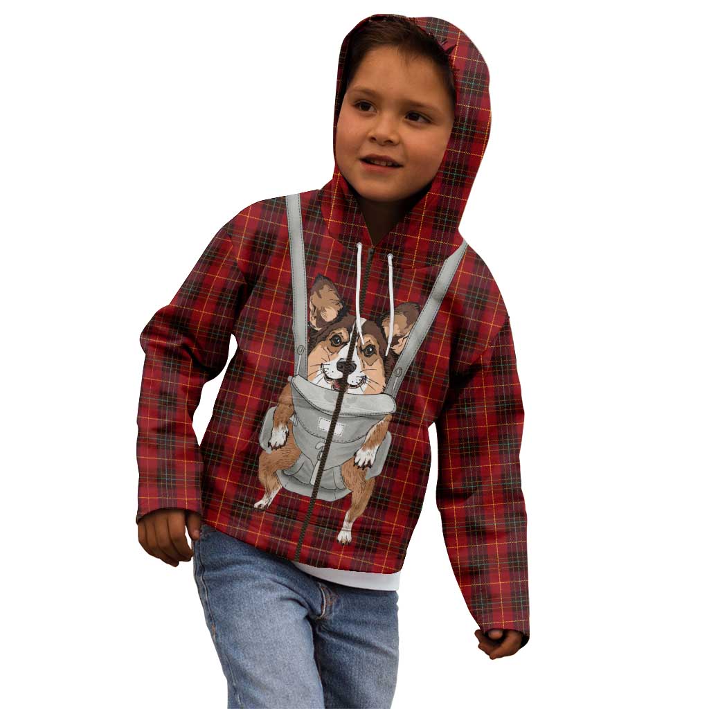 Front Carrier Dog Pembroke Welsh Corgi Christmas Kid Hoodie Xmas Holiday Patterns - Wonder Print Shop
