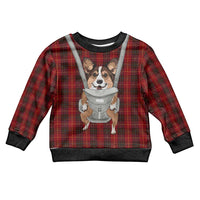 Front Carrier Dog Pembroke Welsh Corgi Christmas Kid Ugly Christmas Sweater Xmas Holiday Patterns - Wonder Print Shop
