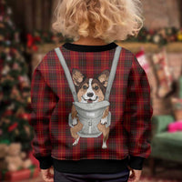 Front Carrier Dog Pembroke Welsh Corgi Christmas Kid Ugly Christmas Sweater Xmas Holiday Patterns - Wonder Print Shop