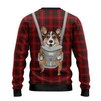 Front Carrier Dog Pembroke Welsh Corgi Christmas Ugly Christmas Sweater Xmas Holiday Patterns - Wonder Print Shop