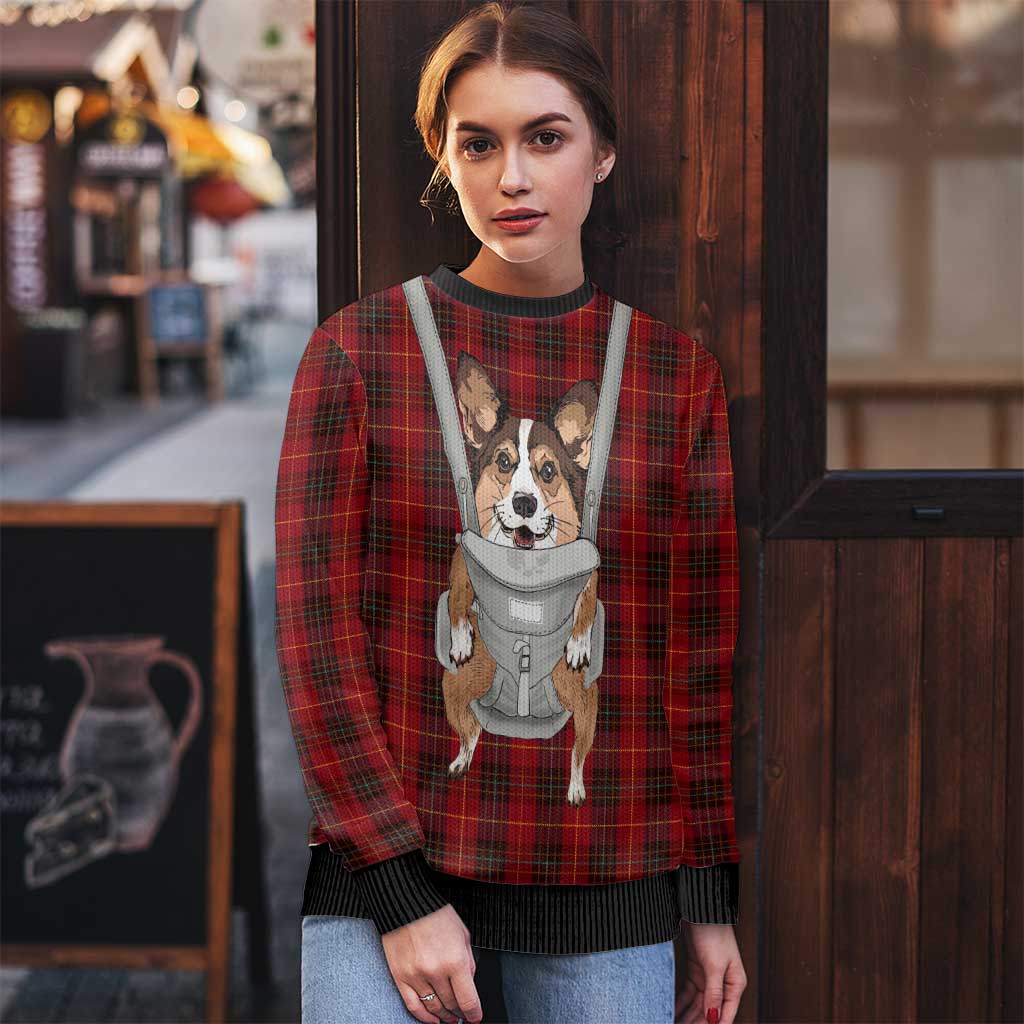 Front Carrier Dog Pembroke Welsh Corgi Christmas Ugly Christmas Sweater Xmas Holiday Patterns - Wonder Print Shop