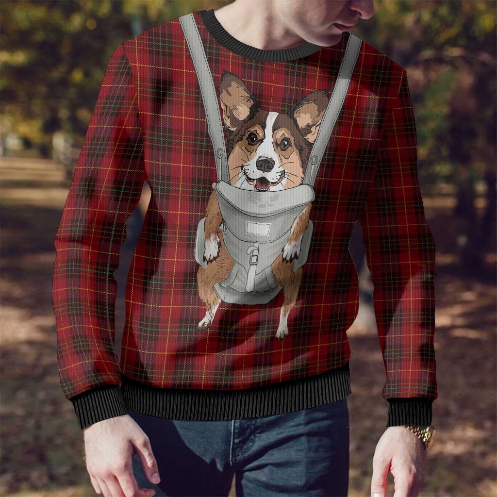 Front Carrier Dog Pembroke Welsh Corgi Christmas Ugly Christmas Sweater Xmas Holiday Patterns - Wonder Print Shop