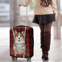 Front Carrier Dog Pembroke Welsh Corgi Christmas Luggage Cover Xmas Holiday Patterns - Wonder Print Shop