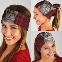 Front Carrier Dog Pembroke Welsh Corgi Christmas Neck Gaiter Xmas Holiday Patterns - Wonder Print Shop