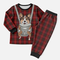 Front Carrier Dog Pembroke Welsh Corgi Christmas Pajama Set Xmas Holiday Patterns - Wonder Print Shop