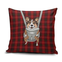 Front Carrier Dog Pembroke Welsh Corgi Christmas Pillow Cover Xmas Holiday Patterns - Wonder Print Shop