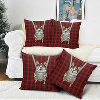 Front Carrier Dog Pembroke Welsh Corgi Christmas Pillow Cover Xmas Holiday Patterns - Wonder Print Shop