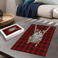 Front Carrier Dog Pembroke Welsh Corgi Christmas Puzzle Xmas Holiday Patterns - Wonder Print Shop