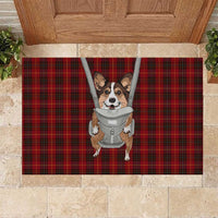 Front Carrier Dog Pembroke Welsh Corgi Christmas Rubber Doormat Xmas Holiday Patterns - Wonder Print Shop
