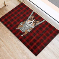 Front Carrier Dog Pembroke Welsh Corgi Christmas Rubber Doormat Xmas Holiday Patterns - Wonder Print Shop