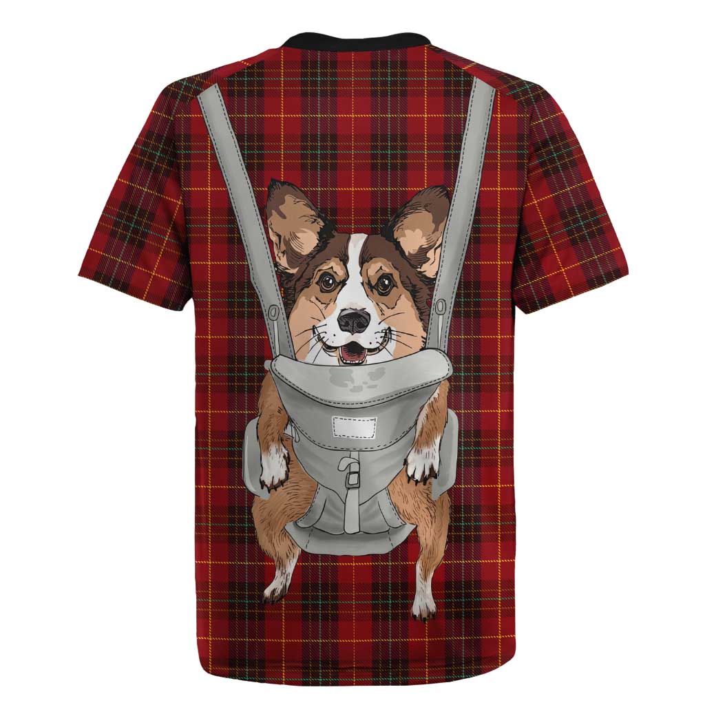 Front Carrier Dog Pembroke Welsh Corgi Christmas Rugby Jersey Xmas Holiday Patterns - Wonder Print Shop