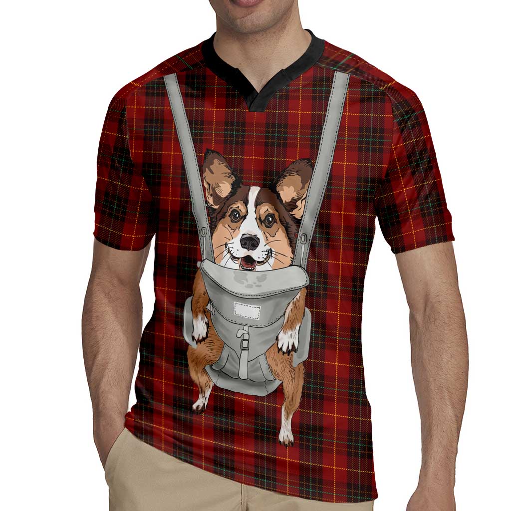 Front Carrier Dog Pembroke Welsh Corgi Christmas Rugby Jersey Xmas Holiday Patterns - Wonder Print Shop