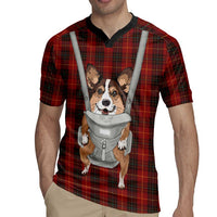 Front Carrier Dog Pembroke Welsh Corgi Christmas Rugby Jersey Xmas Holiday Patterns - Wonder Print Shop