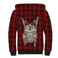 Front Carrier Dog Pembroke Welsh Corgi Christmas Sherpa Hoodie Xmas Holiday Patterns - Wonder Print Shop